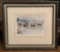 J.R. Hamil Print - Winter Scene W/ Cows, Artist Signed, Framed W/ Glass, 12