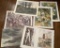 6 J.R. Hamil Prints - Various Subjects, Some Artist Signed, Largest Is 27