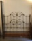 Antique Iron Full Size Bed W/ Brass Embellishments - LOCAL PICKUP OR BUYER