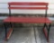 Vintage Wood & Iron Bench - 40