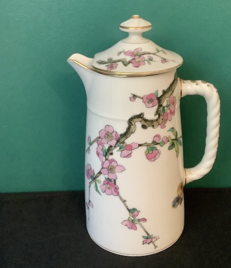Large Hand Painted Chocolate Pot - 10½"