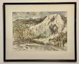 Cecile Johnson Lithograph - In Frame W/ Glass, 20¾