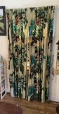 8 Vintage 1940s Curtain Panels - Minor Fabric Issues