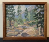 Scenic Oil On Canvas - 13