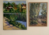 2 Oil On Canvas Paintings - Larger Is 24