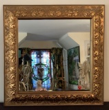 Wonderful Mirror In Gold Leaf Frame - 27