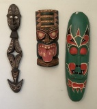 African Carved Wall Piece - 19