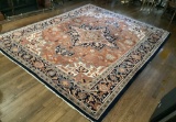 Indian Heriz Wool Rug - 10'x8'