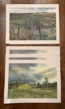 5 J.R. Hamil Prints - Pastoral, 4 Are Artist Signed, 24