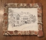 Print Of The Barstow School On Cherry St. In Kansas City Mo. Drawing By Mal