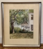 Jack O'hara Watercolor - Victorian House, Framed W/ Glass, 21