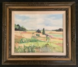 Mary Cannon Oil On Canvas - Out In The Country, 28