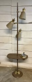 Very Cool Mid-Century Metal Floor Lamp/Ashtray