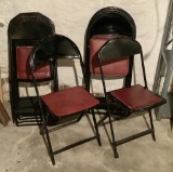 11 Very Cool Metal Folding Chairs - LOCAL PICKUP OR BUYER RESPONSIBLE FOR S