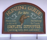 Wooden Hunting Guide Sign - 24