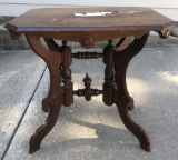 Victorian Walnut Parlor Table - 30½