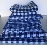 8 Blue & White Checkered Tablecloths - Includes Square, Rectangle, American