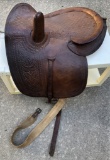 Tooled Leather English Side Saddle
