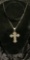 .925 Mexico Silver Cross & Sterling Box Chain - .59 Ozt