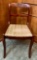 Vintage Carved Rose-Back Chair - LOCAL PICKUP OR BUYER RESPONSIBLE FOR SHIP