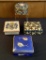 4 Vintage Hand Painted Boxes - 3½