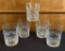 5 Waterford Crystal Double Rocks Glasses - 4¼