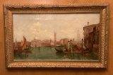 Alfred Pollentine 1836-1890 Oil On Canvas - Grand Canal Venice, Signed Lowe