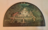 Large Arched Print On Board - 51½