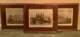 3 Reed Engravings - New Houses Of Parliament, Buckingham Palace, The Tower
