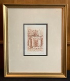 Color Engraving - Architectural, Pencil Signed & Numbered 5/40, Framed W/ G