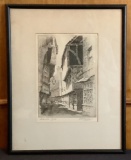 R.H. Cawthorne Etching - Pencil Signed, Framed W/ Glass, 14