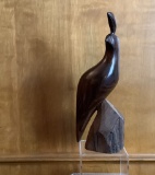 Ironwood Carved Bird Figure - 10½