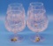 4 Waterford Crystal Snifters - 5¼