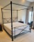 King Size Custom Iron Canopy Bed - Height Is 88