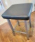 Leather & Metal Counter Height Stool - LOCAL PICKUP ONLY !