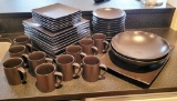 Mikasa Stoneware Dishes - Potter's Art Stone Glaze, Black, 10 10¾