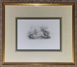 Sir John Everett Millais Etching - Summer Indololence, 1861, Signed W/ Mono