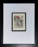 Drypoint - Fox, Signed SAS & Numbered 72/100, Framed W/ Glass, 9