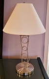 Modern Nickel Finish Lamp - 25
