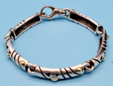 Sterling & Gold Bracelet - 1.16 Ozt