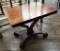 Mahogany Empire Table W/ Single Pedestal Base - 34