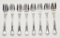 8 Gorham Sterling Dessert Forks - Chantilly, 9.68 Ozt Total