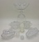 Estate Lot - 8 Pieces Vintage Pressed Glass