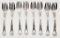 8 Gorham Sterling Dessert Forks - Chantilly, 9.92 Ozt Total