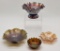 Purple Fenton Carnival Glass Bowl - 4½