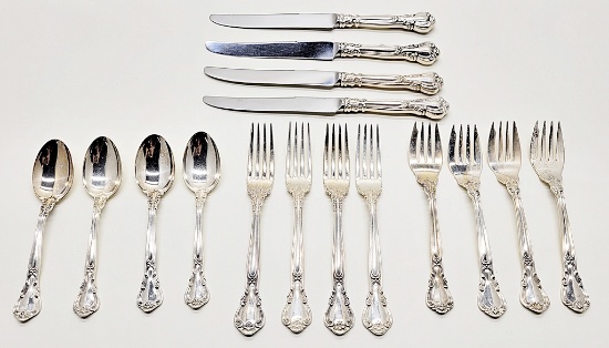 Gorham Sterling 16-piece Luncheon Set - Chantilly - Includes 4 Forks (5.94