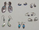 7 Pairs Sterling Earrings