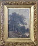 William Henry Hilliard Oil On Canvas - Landscape, Signed Lower Left, In Per