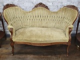 Victorian Walnut Settee - 55