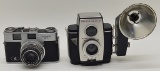 2 Vintage Cameras - Tower Model 57 & Kodak Brownie Reflex 20 W/ Kodalite Mi